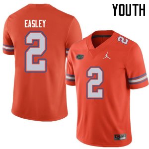 Youth Florida Gators #2 Dominique Easley NCAA Jordan Brand Orange Authentic Stitched College Football Jersey HHW1162WV